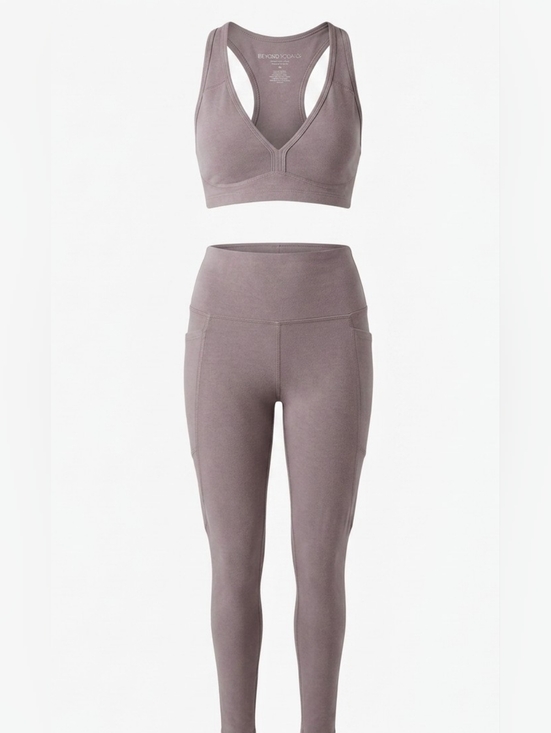Beyond Yoga Pants - Beyond Yoga 2 Piece Set - Mauve (Medium)